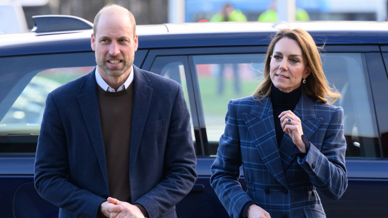 Prince William and Kate Middleton walking