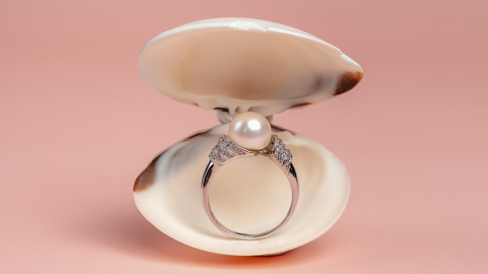 Sterling Silver Light Pink Pearl Ring - Other Metal Options Available