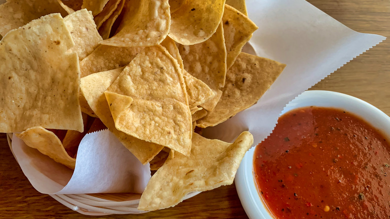 tortilla chips and salsa