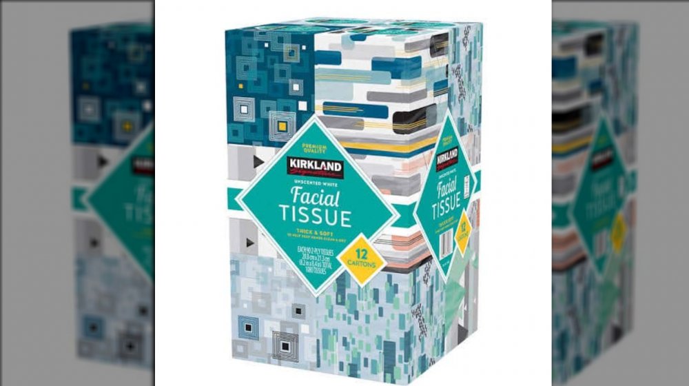 Kirkland Signature Brand facial tissues