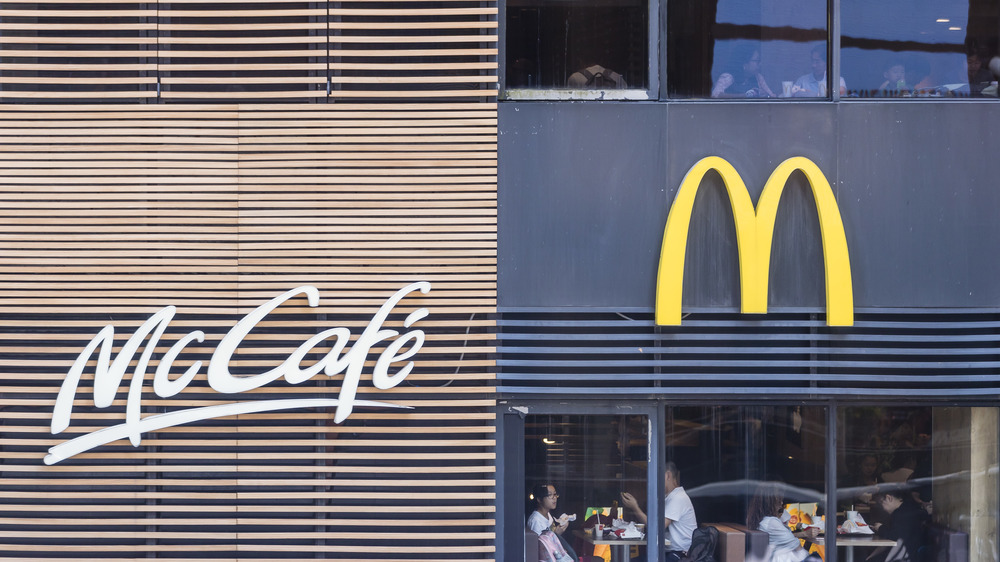 McDonald's McCafe store front 