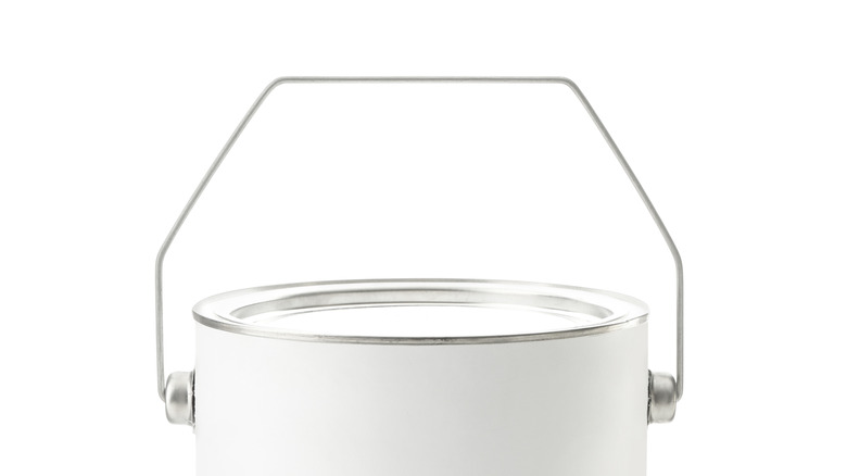White paint can