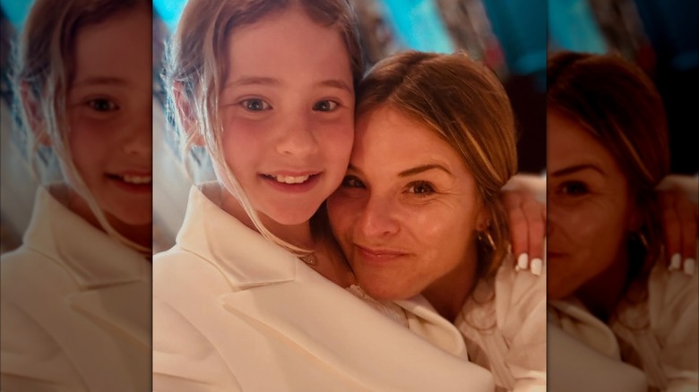 Jenna Bush Hager hugging Mila Hager