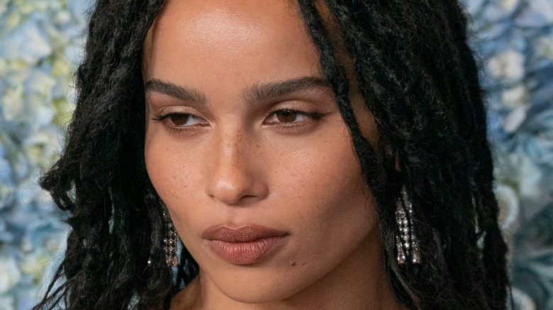 Zoe Kravitz posing, red carpet