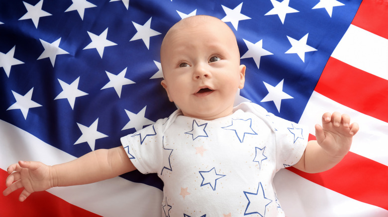 baby American flag