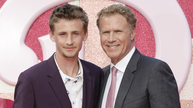 Magnus and Will Ferrell at the 2023 premiere of "Barbie"