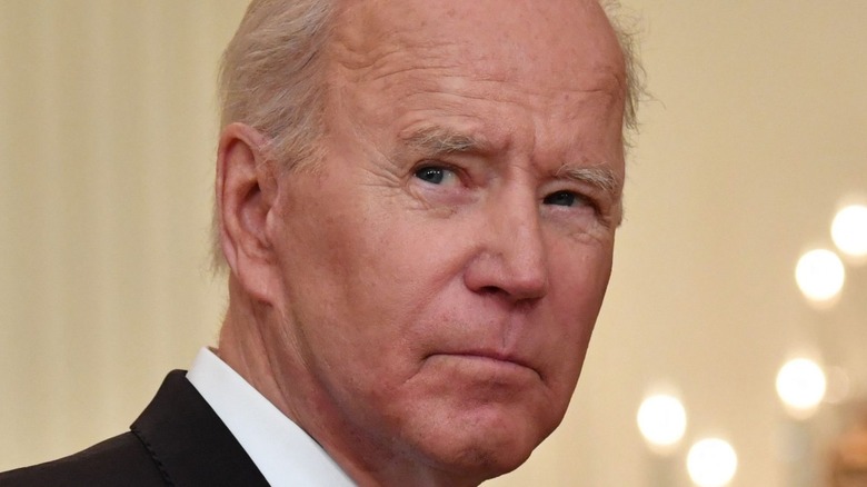 Joe Biden looking sideways