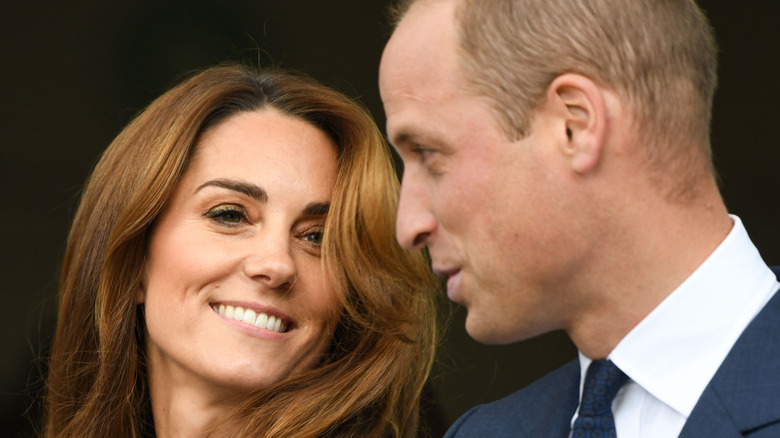 Prince William and wife Kate Middleton at an event. 