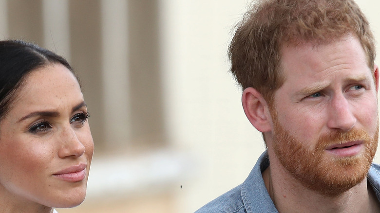 Prince Harry and Meghan Markle at an event. 