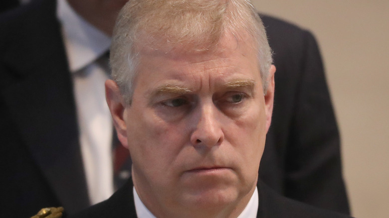 Prince Andrew sulking