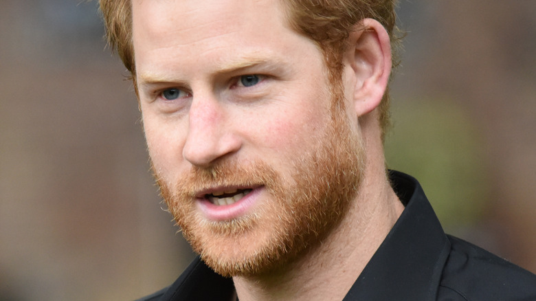 Prince Harry talking