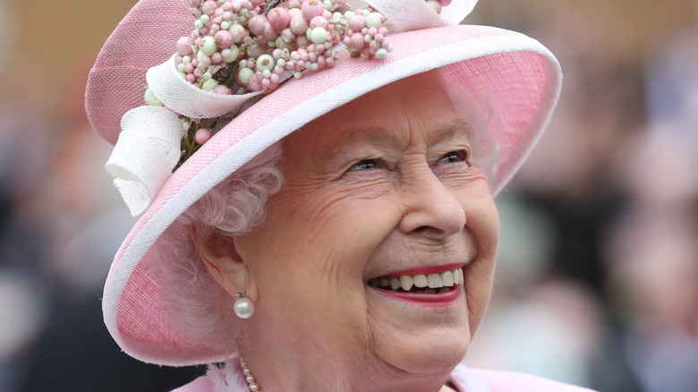 Queen Elizabeth smiling