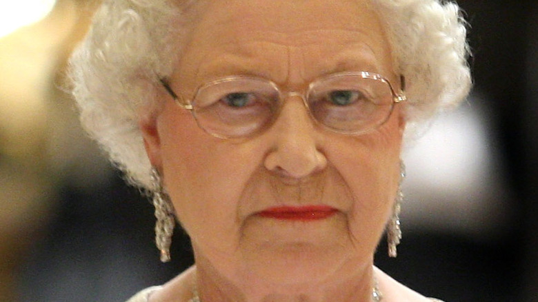 Queen Elizabeth in glasses