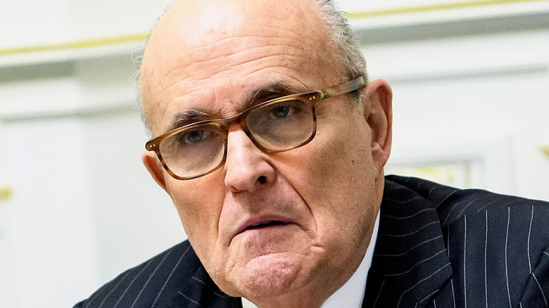 Rudy Giuliani frowning 