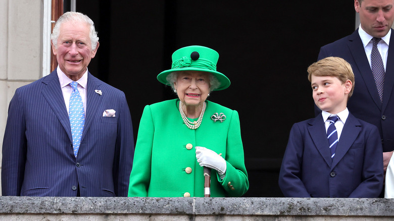 King Charles, Queen Elizabeth, Prince George, Prince William