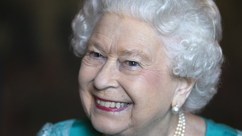 Queen Elizabeth smiling