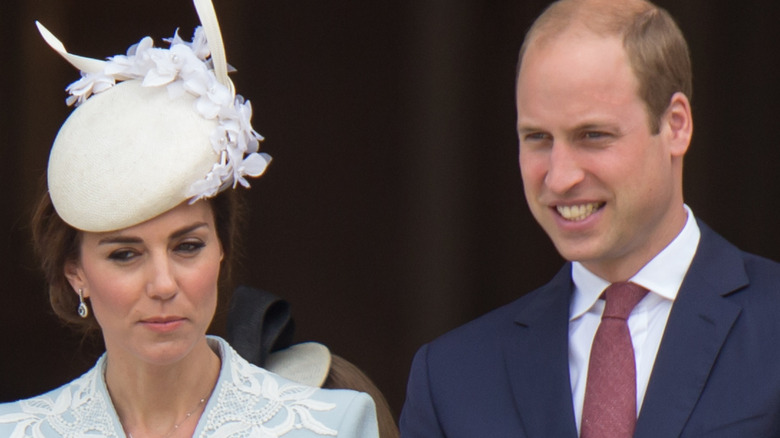 Prince William and Kate Middleton at an event.