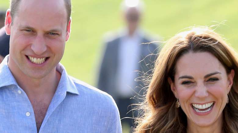 Prince William and Catherine Middleton smiling