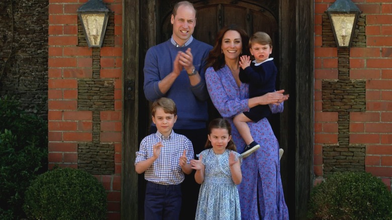 Prince William, Kate Middleton, Prince George, Princess Charlotte, and Prince Louis