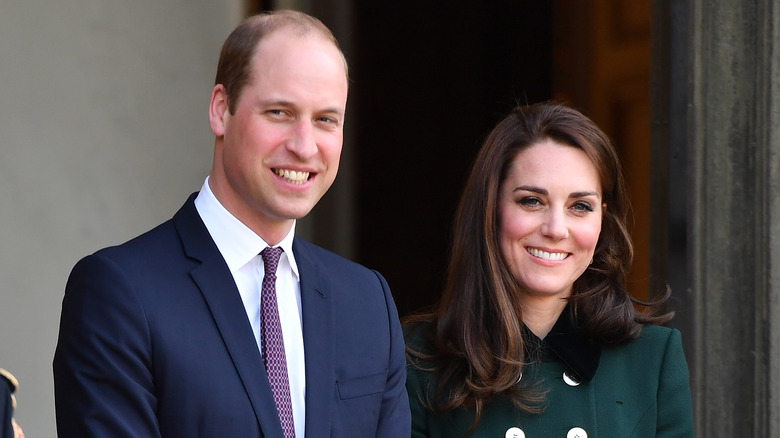 Prince William and Kate Middleton smiling