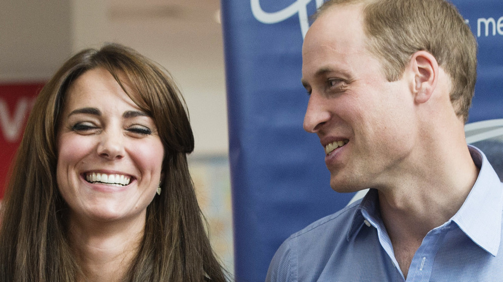 Prince William and Kate Middleton smiling