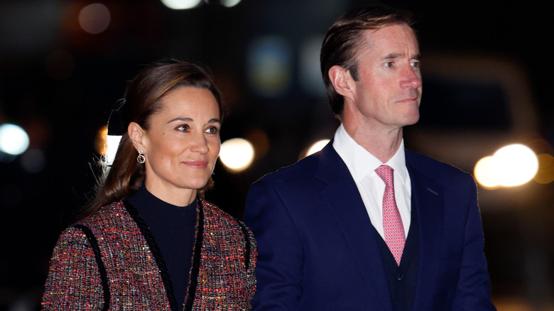Pippa Middleton walks with James Matthews
