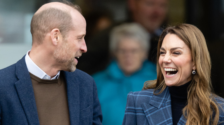 William and Kate sharing a laugh