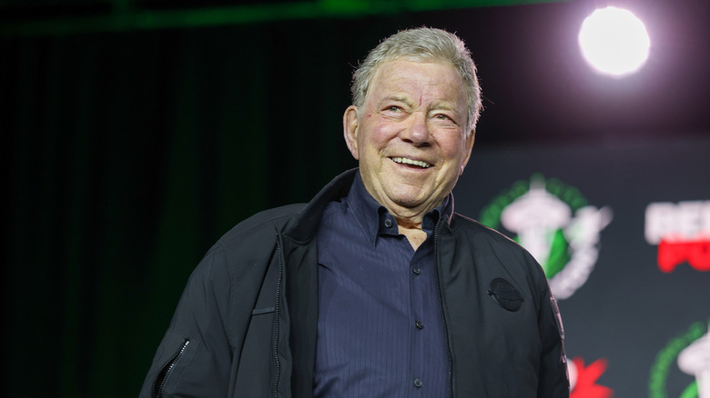 William Shatner speaks onstage during the "Boldly Going: A Spotlight on William Shatner" panel during Emerald City Comic Con at Seattle Convention Center on March 07, 2026 in Seattle, Washington.