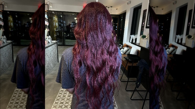 cherry hair down back