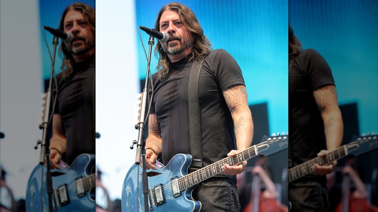 Dave Grohl performs on stage in 2025