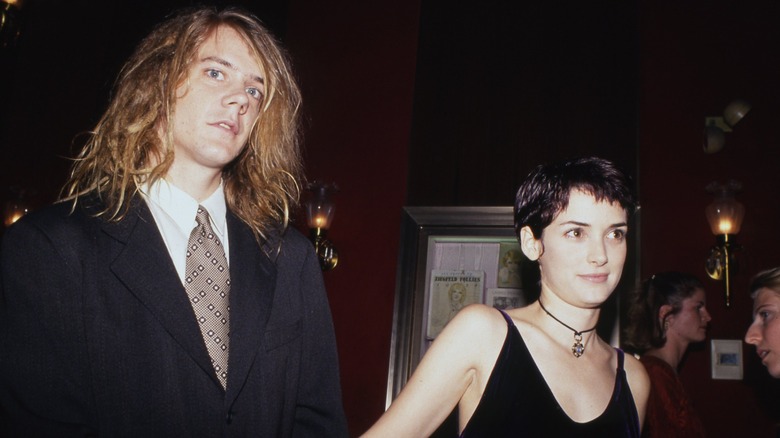 Dave Pirner & Winona Ryder attend a function in the mid-'90s