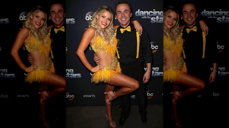 Witney Carson and Frankie Muniz on the red carpet