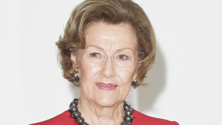 Queen Sonja of Norway smiling