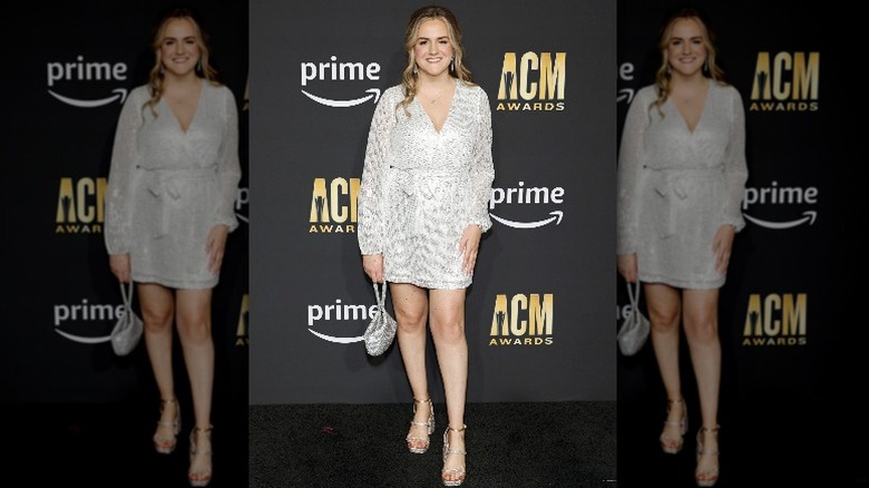 Brittany McGuire in white on the red carpet