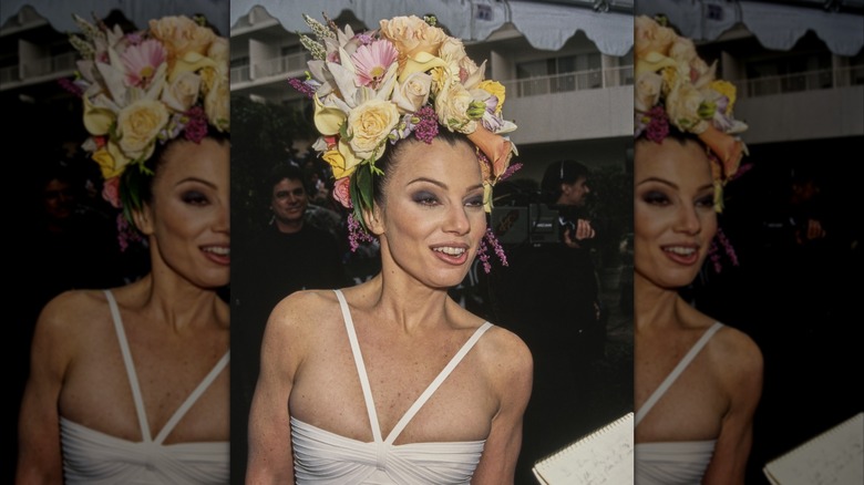 Fran Drescher smiling at the 1996 Golden Globes