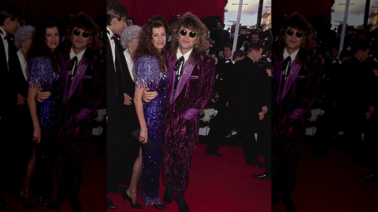 Jon Bon Jovi and his wife Dorethea at the 1991 Academy Awards.