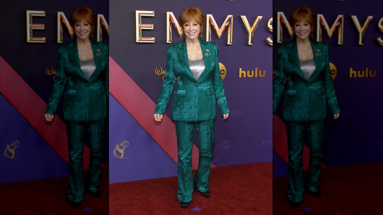 Reba McEntire walking the red carpet at the 2024 Emmys