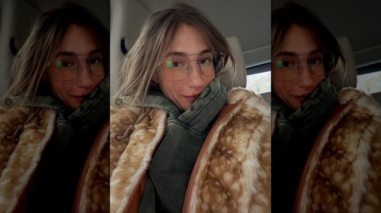 Amanda Batula wearing glasses in selfie