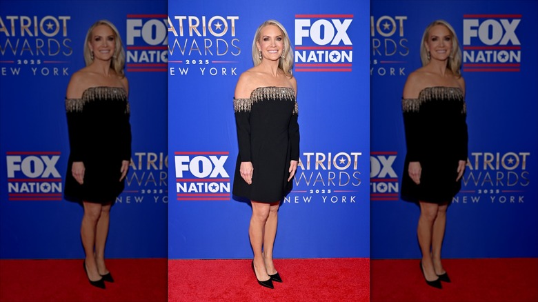 Dana Perino poses on the red carpet of the Fox Nation Patriot Awards