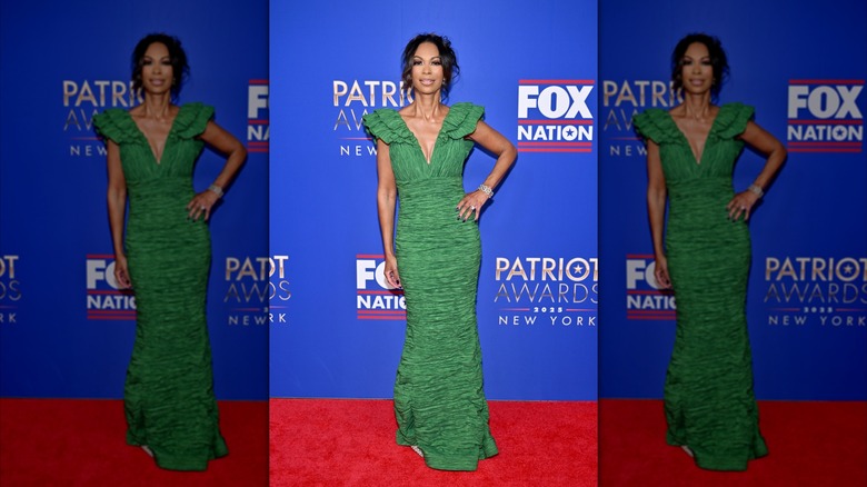 Fox News anchor Harris Falkner poses on the red carpet of the Fox Nation Patriot Awards