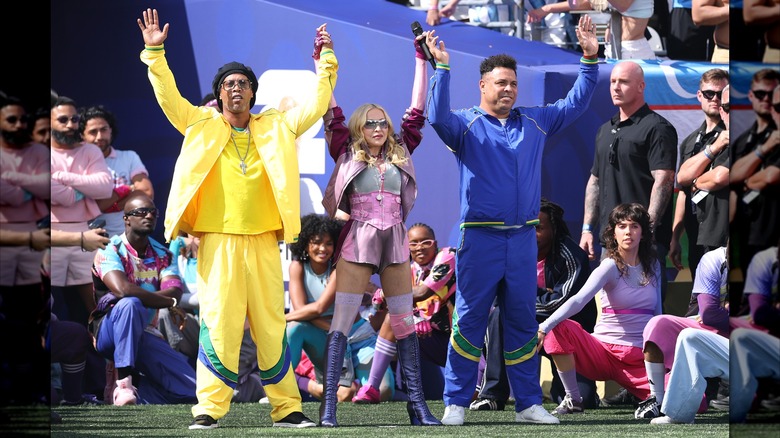 Madonna, Ronaldinho and Ronaldo at FIFA final