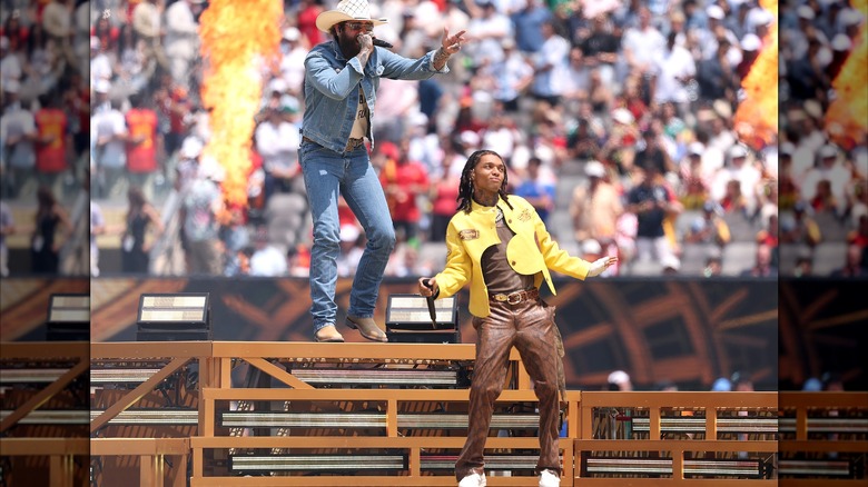 Post Malone and Swae Lee at World Cup final