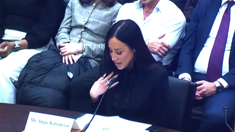 Angie Katsanevas testifying in front of Congress