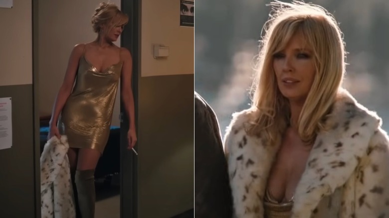 Kevin Costner and Kelly Reilly as John and Beth Dutton before Beth's wedding