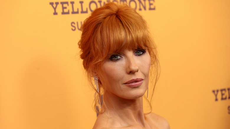 Kelly Reilly poses at a red carpet event