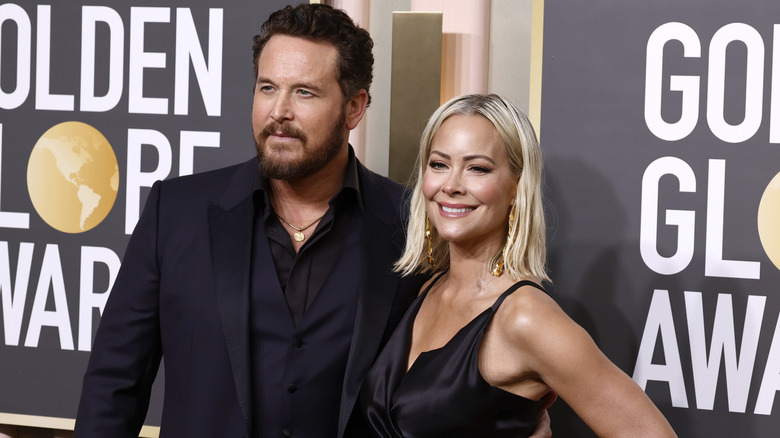 Cole Hauser and Cynthia Daniel attend the 80th Annual Golden Globe Awards at The Beverly Hilton on January 10, 2023