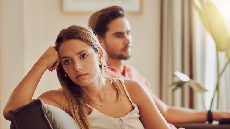 Stressed couple 