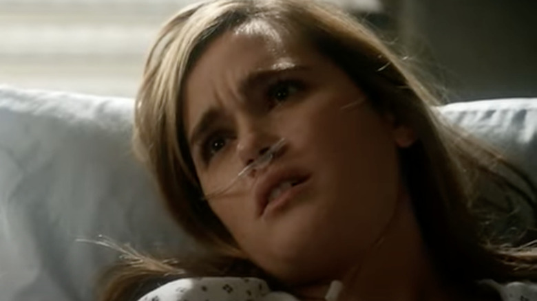 Eden Brolin lays in a hospital bed in "Code Black"