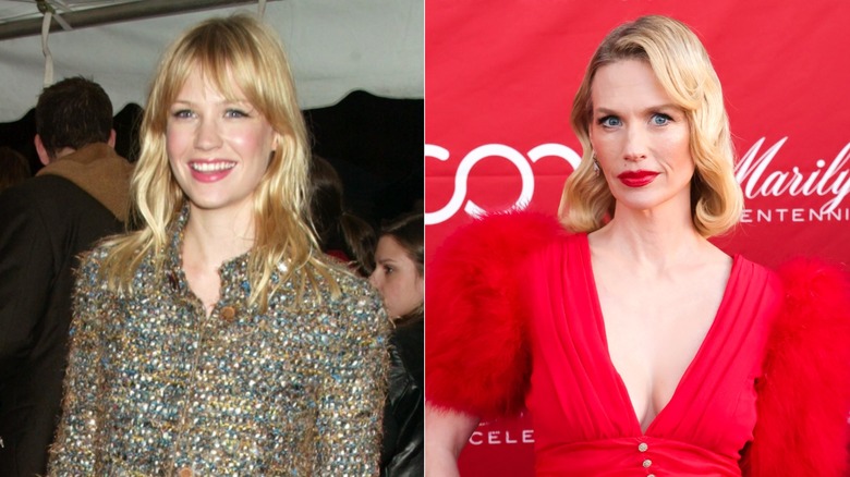 January Jones in 2003 and 2026