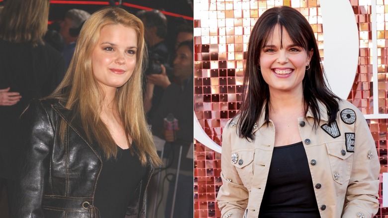 Split image of Kimberly J. Brown 2003 and 2026
